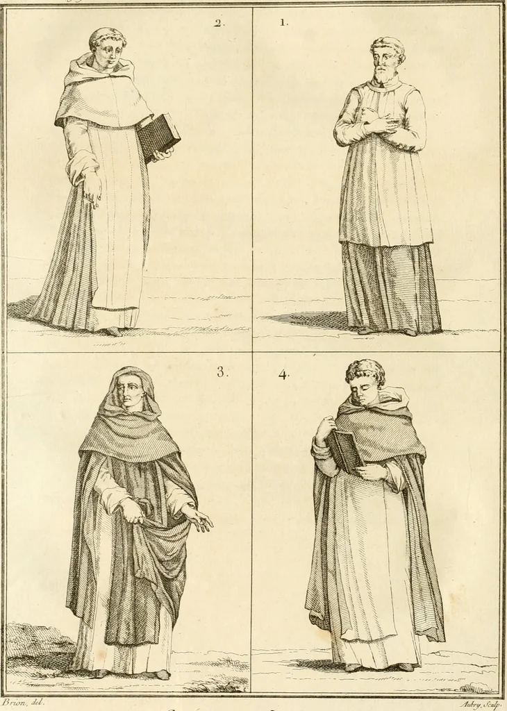 An illustration from Antiquités nationales, ou, Recueil de monumens : pour servir à l'histoire générale et particulière de l'empire françois, tels que tombeaux, inscriptions, statues, vitraux, fresques, etc. : tirés des abbayes, monastères, châteaux, et autres lieux devenus domaines nationaux, 1790, leaf 297