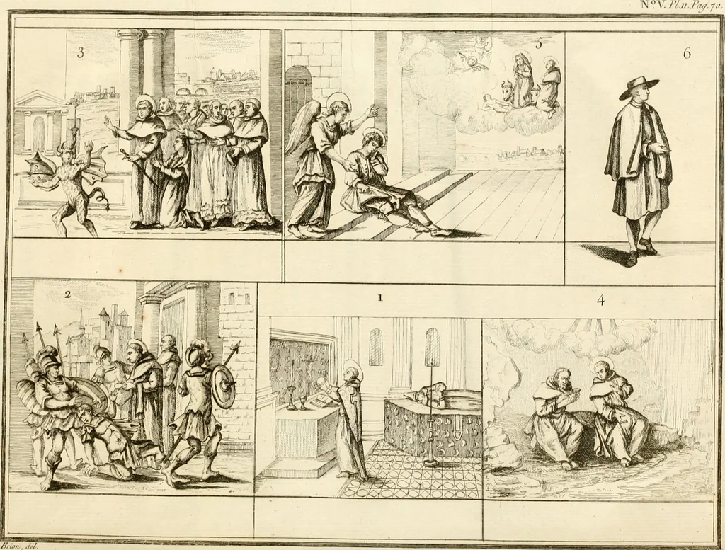 An illustration from Antiquités nationales, ou, Recueil de monumens : pour servir à l'histoire générale et particulière de l'empire françois, tels que tombeaux, inscriptions, statues, vitraux, fresques, etc. : tirés des abbayes, monastères, châteaux, et autres lieux devenus domaines nationaux, 1790, leaf 462
