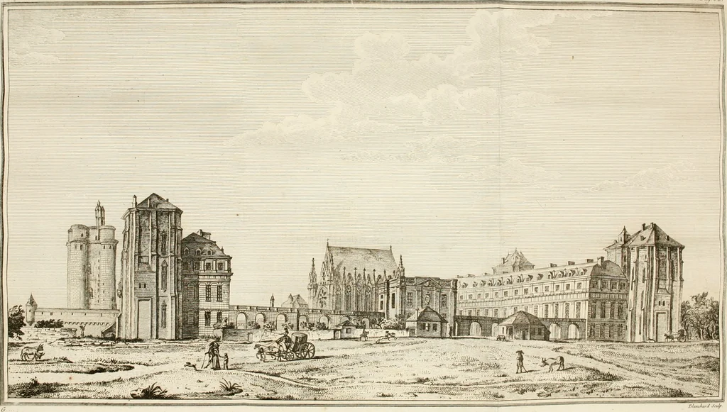 An illustration from Antiquités nationales, ou, Recueil de monumens : pour servir à l'histoire générale et particulière de l'empire françois, tels que tombeaux, inscriptions, statues, vitraux, fresques, etc. : tirés des abbayes, monastères, châteaux, et autres lieux devenus domaines nationaux, 1790, leaf 107
