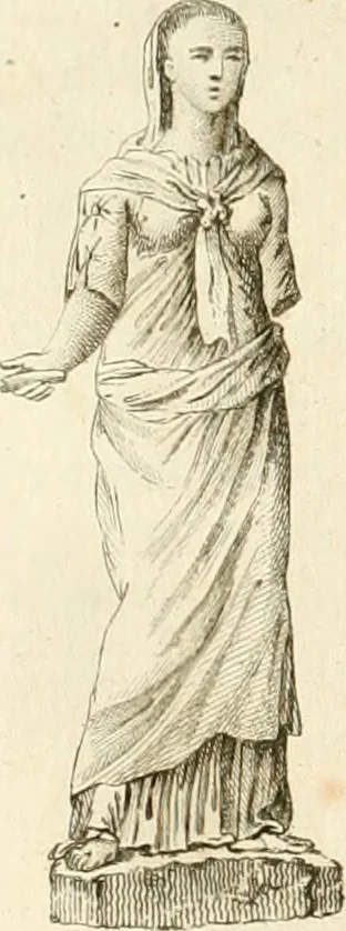 An illustration from Antiquités nationales, ou, Recueil de monumens : pour servir à l'histoire générale et particulière de l'empire françois, tels que tombeaux, inscriptions, statues, vitraux, fresques, etc. : tirés des abbayes, monastères, châteaux, et autres lieux devenus domaines nationaux, 1790, leaf 113