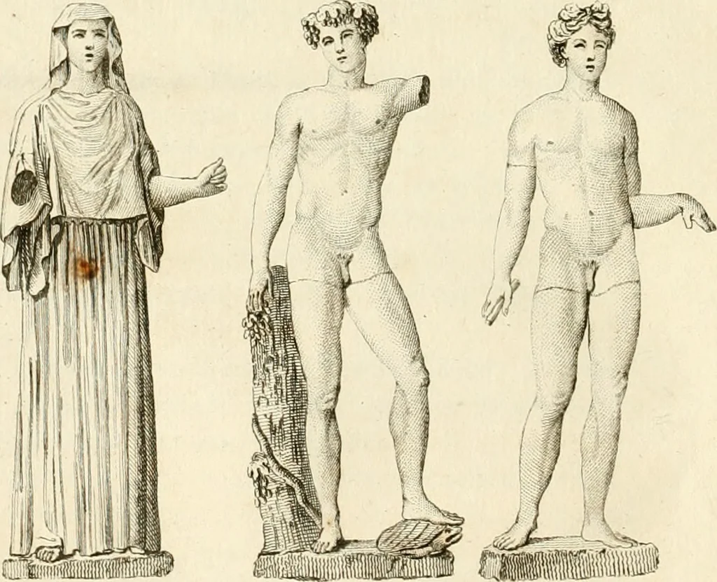 An illustration from Antiquités nationales, ou, Recueil de monumens : pour servir à l'histoire générale et particulière de l'empire françois, tels que tombeaux, inscriptions, statues, vitraux, fresques, etc. : tirés des abbayes, monastères, châteaux, et autres lieux devenus domaines nationaux, 1790, leaf 113