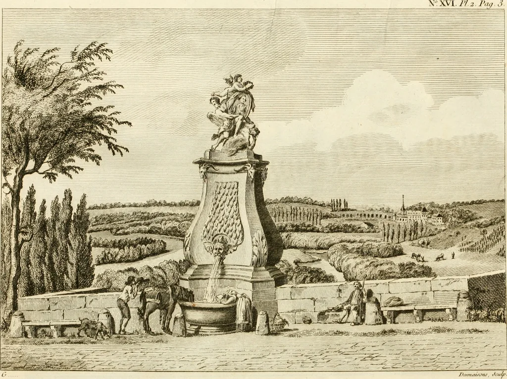 An illustration from Antiquités nationales, ou, Recueil de monumens : pour servir à l'histoire générale et particulière de l'empire françois, tels que tombeaux, inscriptions, statues, vitraux, fresques, etc. : tirés des abbayes, monastères, châteaux, et autres lieux devenus domaines nationaux, 1790, leaf 295