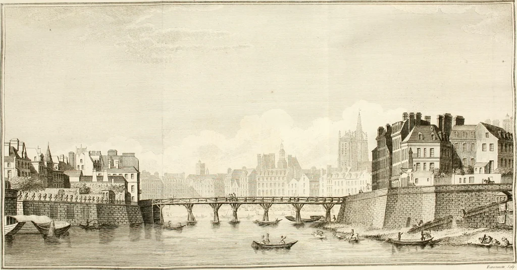 An illustration from Antiquités nationales, ou, Recueil de monumens : pour servir à l'histoire générale et particulière de l'empire françois, tels que tombeaux, inscriptions, statues, vitraux, fresques, etc. : tirés des abbayes, monastères, châteaux, et autres lieux devenus domaines nationaux, 1790, leaf 438