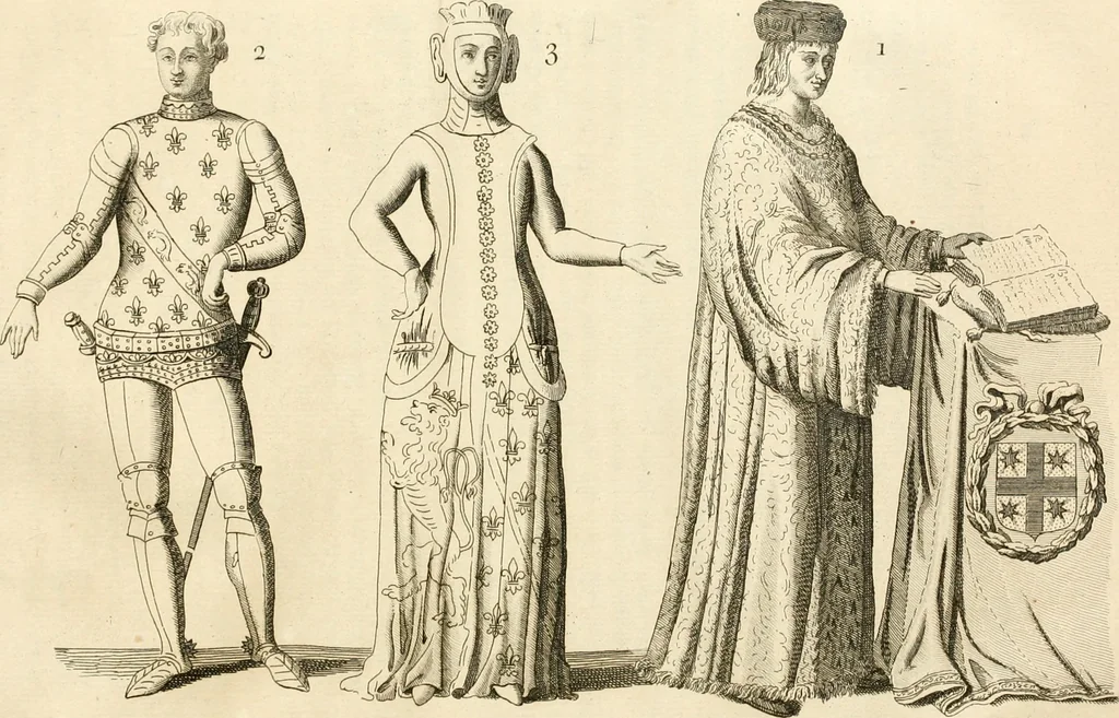 An illustration from Antiquités nationales, ou, Recueil de monumens : pour servir à l'histoire générale et particulière de l'empire françois, tels que tombeaux, inscriptions, statues, vitraux, fresques, etc. : tirés des abbayes, monastères, châteaux, et autres lieux devenus domaines nationaux, 1790, leaf 116