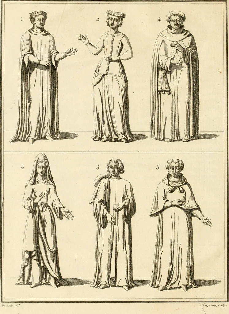 An illustration from Antiquités nationales, ou, Recueil de monumens : pour servir à l'histoire générale et particulière de l'empire françois, tels que tombeaux, inscriptions, statues, vitraux, fresques, etc. : tirés des abbayes, monastères, châteaux, et autres lieux devenus domaines nationaux, 1790, leaf 15