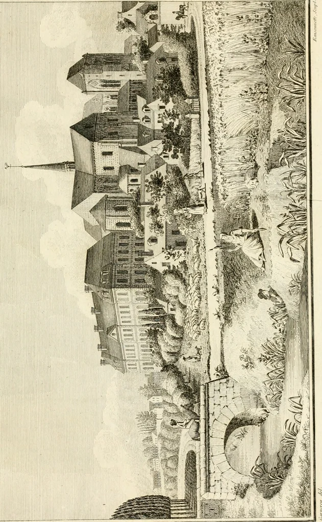 An illustration from Antiquités nationales, ou, Recueil de monumens : pour servir à l'histoire générale et particulière de l'empire françois, tels que tombeaux, inscriptions, statues, vitraux, fresques, etc. : tirés des abbayes, monastères, châteaux, et autres lieux devenus domaines nationaux, 1790, leaf 246