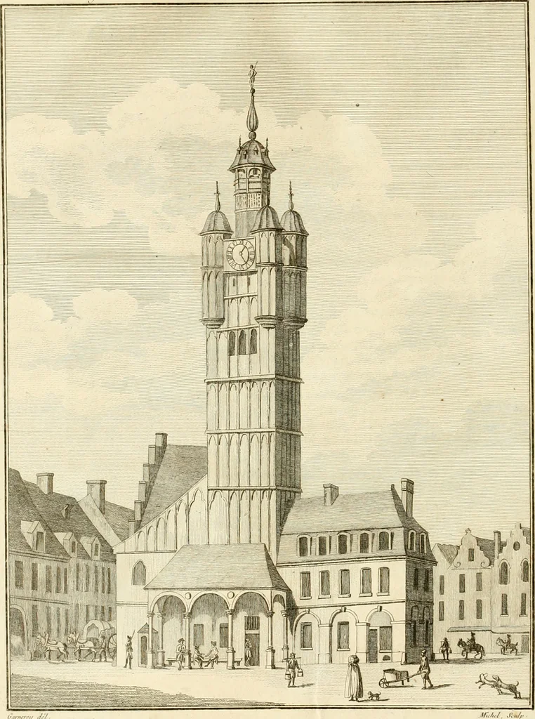An illustration from Antiquités nationales, ou, Recueil de monumens : pour servir à l'histoire générale et particulière de l'empire françois, tels que tombeaux, inscriptions, statues, vitraux, fresques, etc. : tirés des abbayes, monastères, châteaux, et autres lieux devenus domaines nationaux, 1790, leaf 253