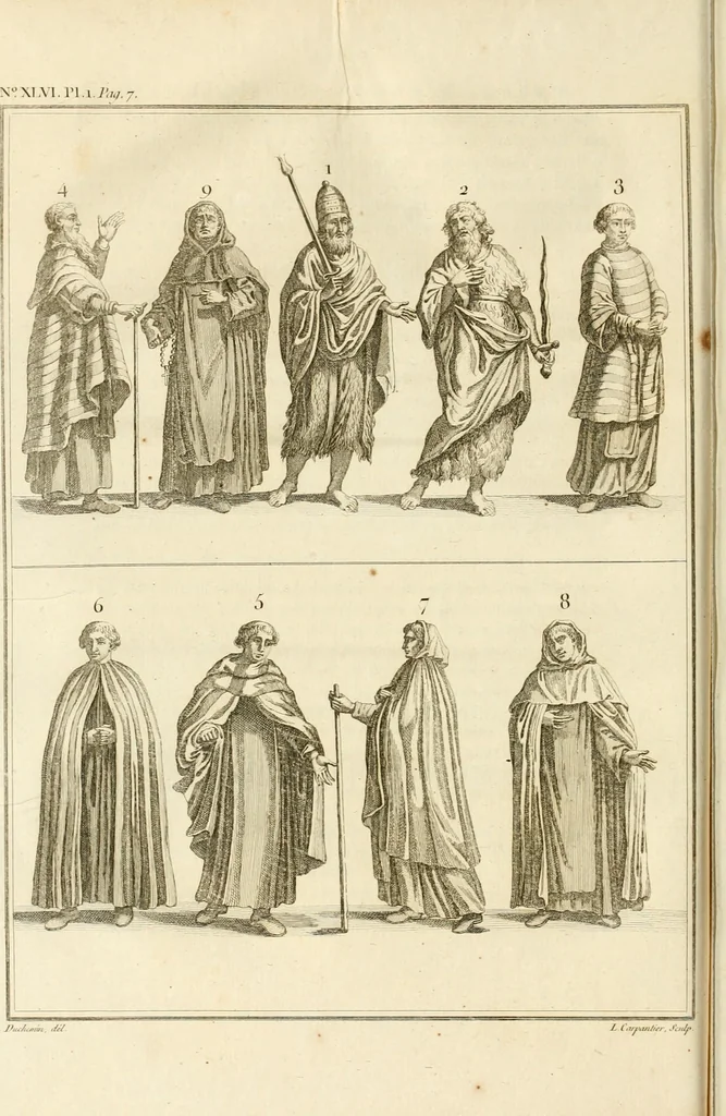 An illustration from Antiquités nationales, ou, Recueil de monumens : pour servir à l'histoire générale et particulière de l'empire françois, tels que tombeaux, inscriptions, statues, vitraux, fresques, etc. : tirés des abbayes, monastères, châteaux, et autres lieux devenus domaines nationaux, 1790, leaf 299