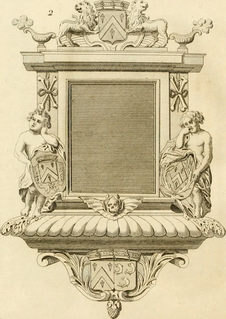 An illustration from Antiquités nationales, ou, Recueil de monumens : pour servir à l'histoire générale et particulière de l'empire françois, tels que tombeaux, inscriptions, statues, vitraux, fresques, etc. : tirés des abbayes, monastères, châteaux, et autres lieux devenus domaines nationaux, 1790, leaf 311