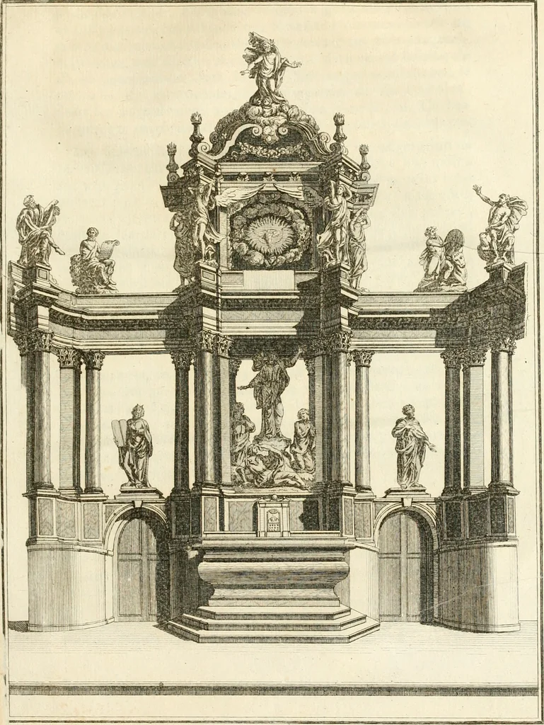An illustration from Antiquités nationales, ou, Recueil de monumens : pour servir à l'histoire générale et particulière de l'empire françois, tels que tombeaux, inscriptions, statues, vitraux, fresques, etc. : tirés des abbayes, monastères, châteaux, et autres lieux devenus domaines nationaux, 1790, leaf 318