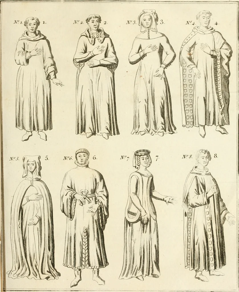 An illustration from Antiquités nationales, ou, Recueil de monumens : pour servir à l'histoire générale et particulière de l'empire françois, tels que tombeaux, inscriptions, statues, vitraux, fresques, etc. : tirés des abbayes, monastères, châteaux, et autres lieux devenus domaines nationaux, 1790, leaf 372