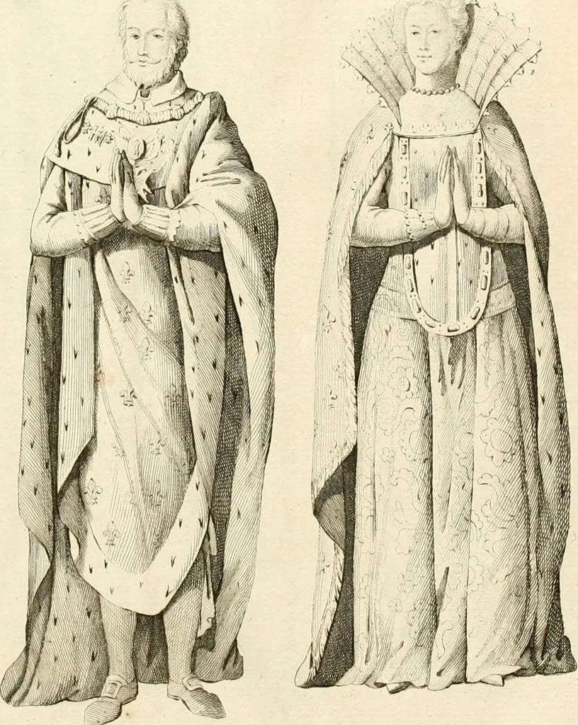 An illustration from Antiquités nationales, ou, Recueil de monumens : pour servir à l'histoire générale et particulière de l'empire françois, tels que tombeaux, inscriptions, statues, vitraux, fresques, etc. : tirés des abbayes, monastères, châteaux, et autres lieux devenus domaines nationaux, 1790, leaf 42