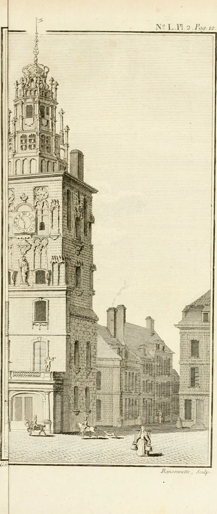 An illustration from Antiquités nationales, ou, Recueil de monumens : pour servir à l'histoire générale et particulière de l'empire françois, tels que tombeaux, inscriptions, statues, vitraux, fresques, etc. : tirés des abbayes, monastères, châteaux, et autres lieux devenus domaines nationaux, 1790, leaf 448