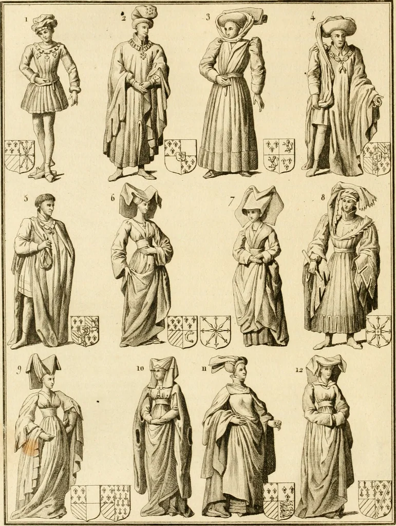 An illustration from Antiquités nationales, ou, Recueil de monumens : pour servir à l'histoire générale et particulière de l'empire françois, tels que tombeaux, inscriptions, statues, vitraux, fresques, etc. : tirés des abbayes, monastères, châteaux, et autres lieux devenus domaines nationaux, 1790, leaf 199