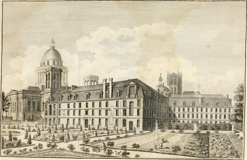 An illustration from Antiquités nationales, ou, Recueil de monumens : pour servir à l'histoire générale et particulière de l'empire françois, tels que tombeaux, inscriptions, statues, vitraux, fresques, etc. : tirés des abbayes, monastères, châteaux, et autres lieux devenus domaines nationaux, 1790, leaf 406