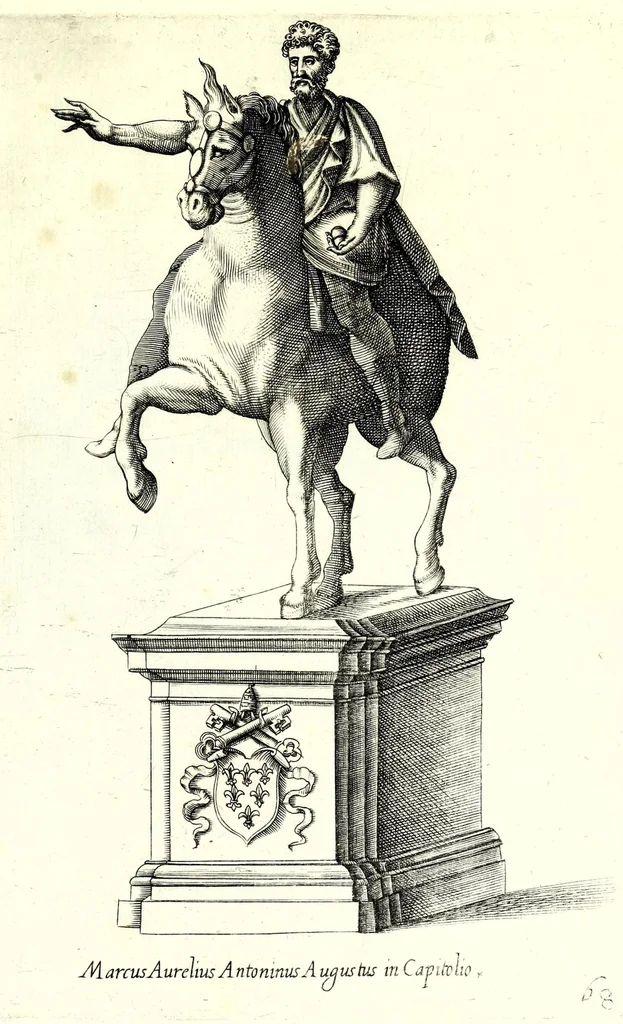 An illustration from Antiqvarvm statvarvm vrbis Romae primvs et secvndvs liber, 1585, leaf 153