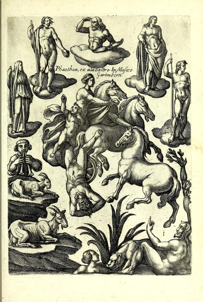 An illustration from Antiqvarvm statvarvm vrbis Romae primvs et secvndvs liber, 1585, leaf 223