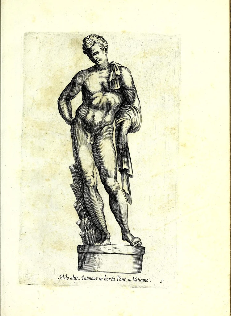 An illustration from Antiqvarvm statvarvm vrbis Romae primvs et secvndvs liber, 1585, leaf 27