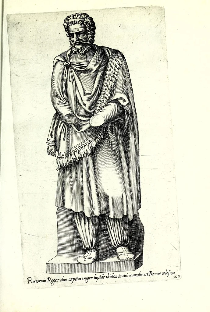 An illustration from Antiqvarvm statvarvm vrbis Romae primvs et secvndvs liber, 1585, leaf 57