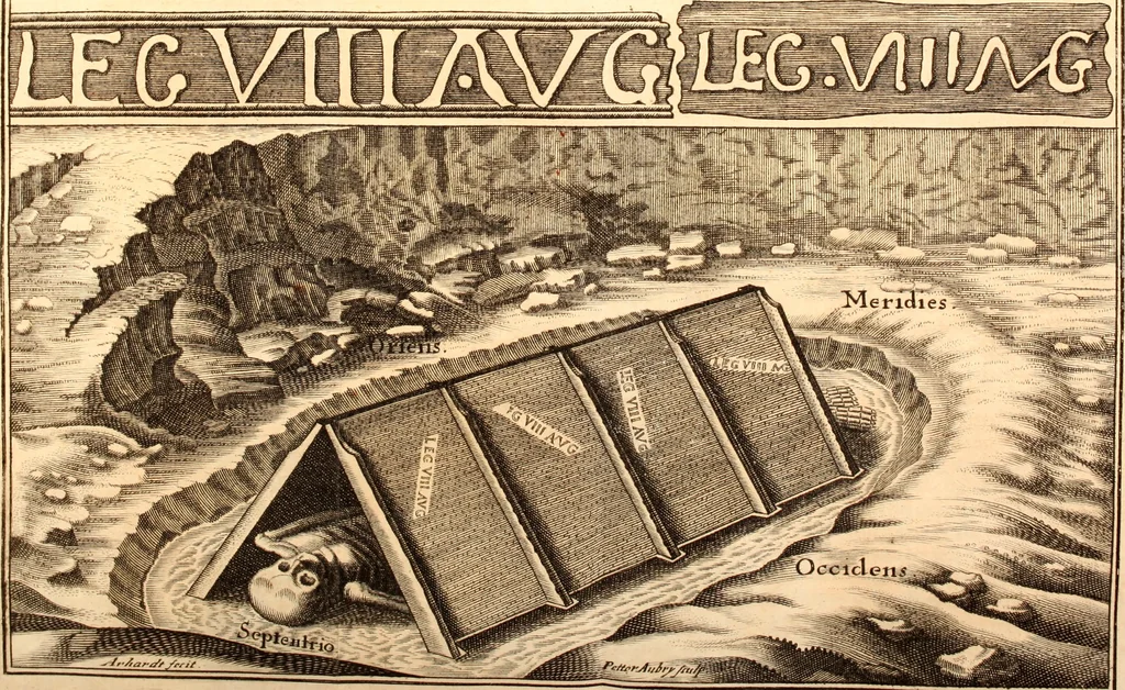 An illustration from Antiqvitates Germaniae primae & in hac Argentoratensis ecclesiae evangelicae. Variis impressis & manu exaratis monumentis congestae & explicatae, 1669, leaf 111