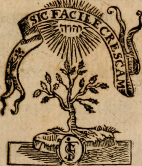 An illustration from Antiqvitates Germaniae primae & in hac Argentoratensis ecclesiae evangelicae. Variis impressis & manu exaratis monumentis congestae & explicatae, 1669, leaf 4