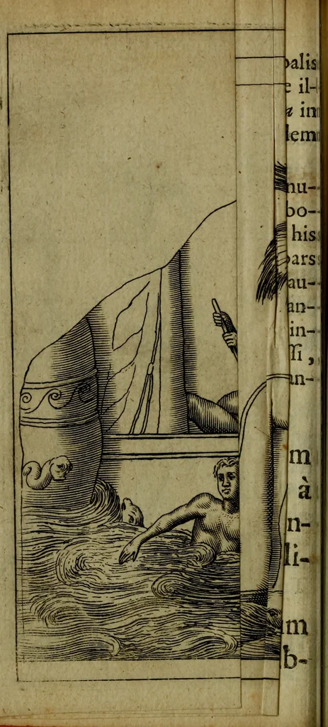 An illustration from Thomae Bartholini Antiqvitatvm Veteris pverperii synopsis a filio Casparo Bartholino commentario illustrata, 1676, leaf 136