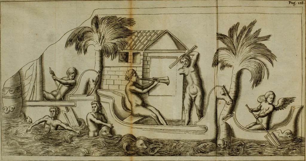 An illustration from Thomae Bartholini Antiqvitatvm Veteris pverperii synopsis a filio Casparo Bartholino commentario illustrata, 1676, leaf 137