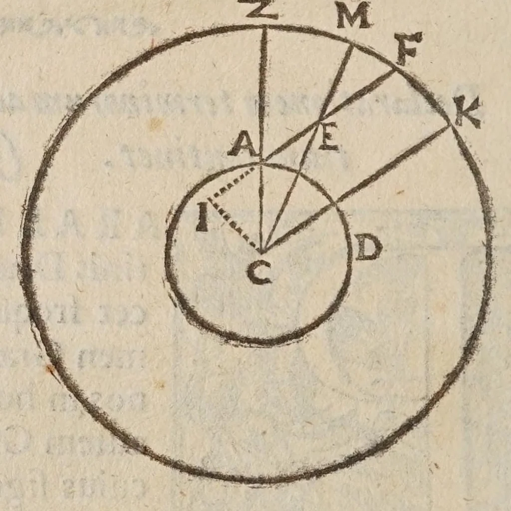 An illustration from Antitycho, 1621, leaf 30
