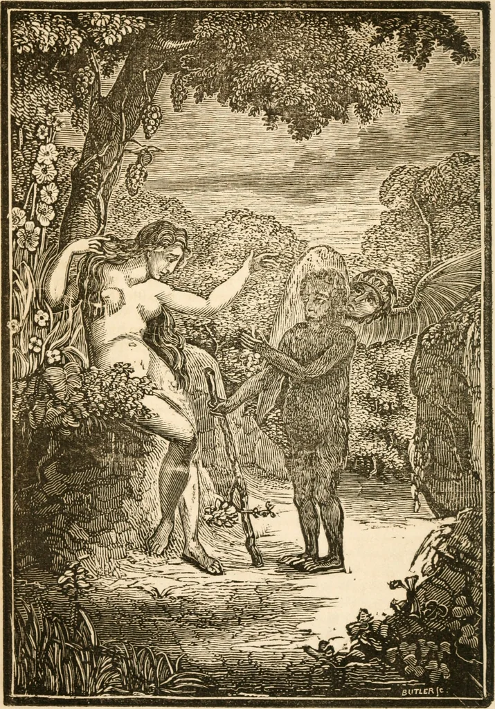 An illustration from The anti-universalist, or, History of the fallen angels of the Scriptures : proofs of the being of Satan and of evil spirits, and many other curious matters connected therewith, 1839, leaf 31
