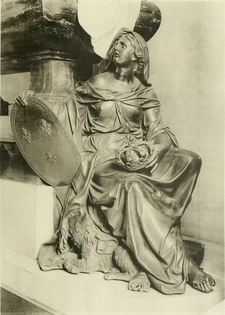An illustration from Antoine Coysevox (1640-1720) Catalogue raisonné de son oeuvre, 1920, leaf 22