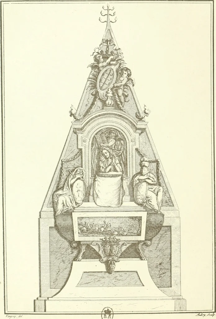 An illustration from Antoine Coysevox (1640-1720) Catalogue raisonné de son oeuvre, 1920, leaf 37