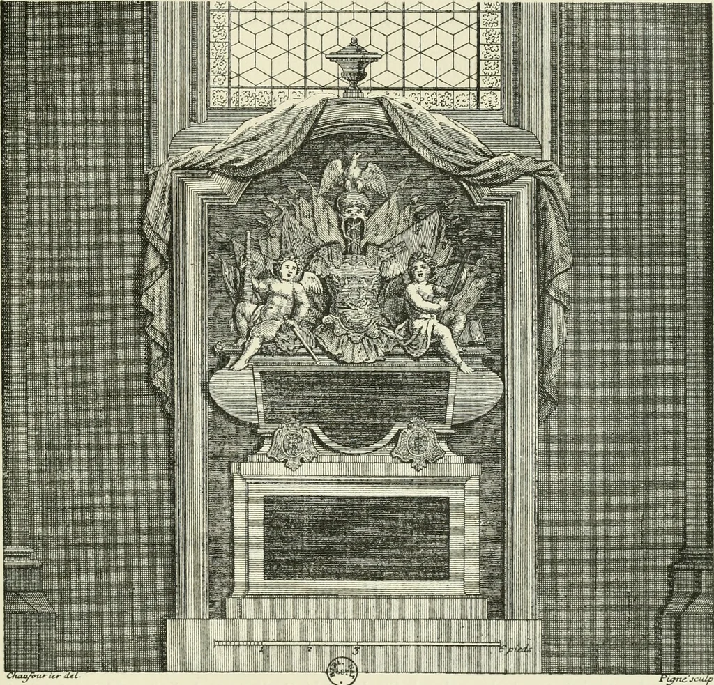 An illustration from Antoine Coysevox (1640-1720) Catalogue raisonné de son oeuvre, 1920, leaf 52