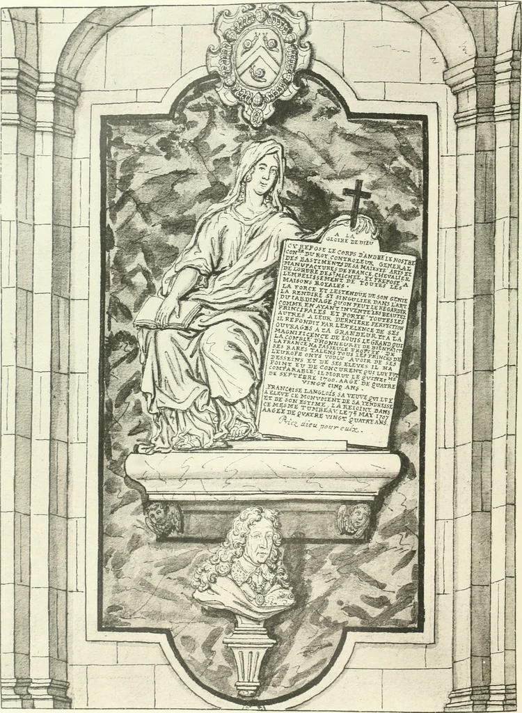 An illustration from Antoine Coysevox (1640-1720) Catalogue raisonné de son oeuvre, 1920, leaf 61
