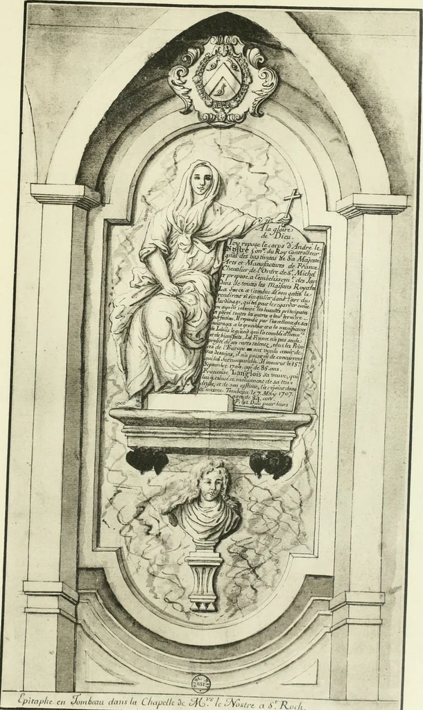 An illustration from Antoine Coysevox (1640-1720) Catalogue raisonné de son oeuvre, 1920, leaf 64