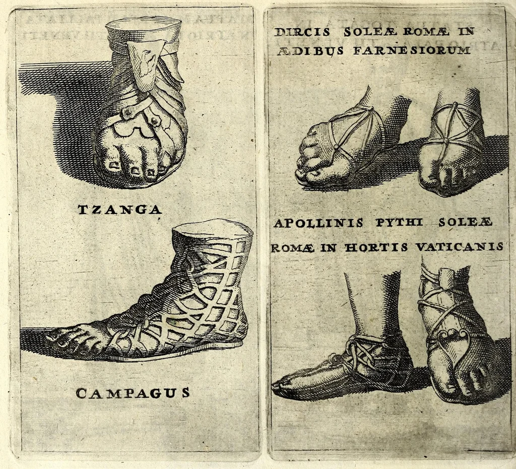 An illustration from Antonii Bynaei De calceis Hebraeorum libri duo : curis secundis recogniti, et aucti : accedit ejusdem Somnium, tertio recusum, 1695, leaf 128