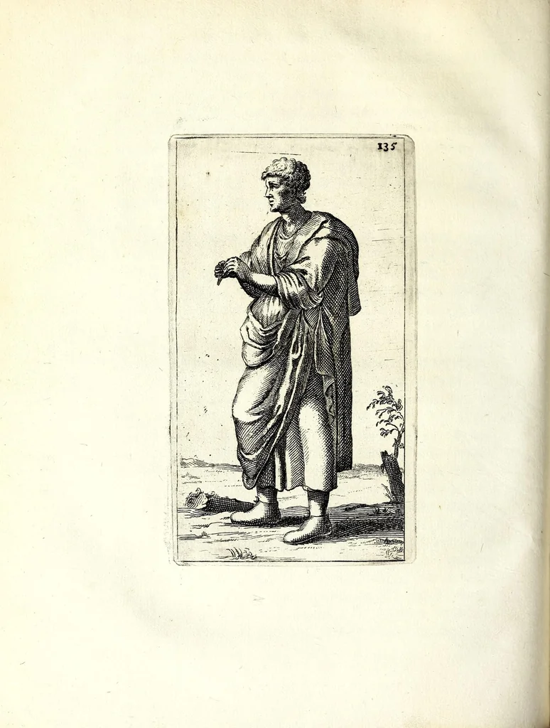 An illustration from Antonii Bynaei De calceis Hebraeorum libri duo : curis secundis recogniti, et aucti : accedit ejusdem Somnium, tertio recusum, 1695, leaf 162