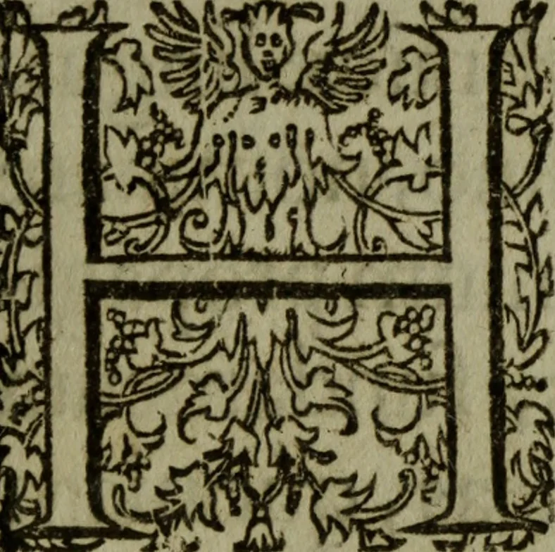 An illustration from Antonii Iordini a S. Floro e Societate Iesv theologi Hebraicae radices : id est, primigeniæ Hebraismi voces, centenis versuum decadibus comprehensæ, 1624, leaf 6