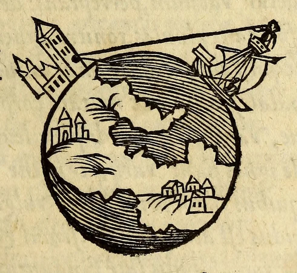 An illustration from Antonii Mizaldi Monluciani, De mundi sphaera, seu Cosmographia, libri tres: : figuris & demonstrationibus illustrati, 1552, leaf 41