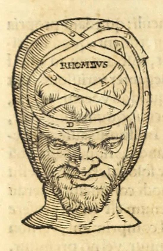 An illustration from Galeni librorum septima classis : curativum methodum tum diffuse tum breviter descriptam, victus rationem in morbis acutis, singulorum morborum facile paranda remedia, privatam quorundam morborum curationem, chirurgie constitutionem, fracturarum ac luxationum sanationem, fasciarum deniq ; & laqueorum & machinamentorum tractatum continet, 1576, leaf 432