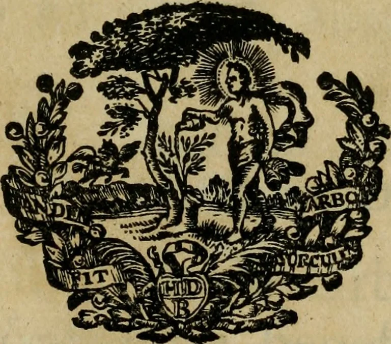 An illustration from Antonii van Dale poliatri Harlemensis De oraculis veterum ethnicorum dissertationes duae : quarum nunc prior agit de eorum origine atque auctoribus, secunda de ipsorum duratione & interitu .., 1700, leaf 6