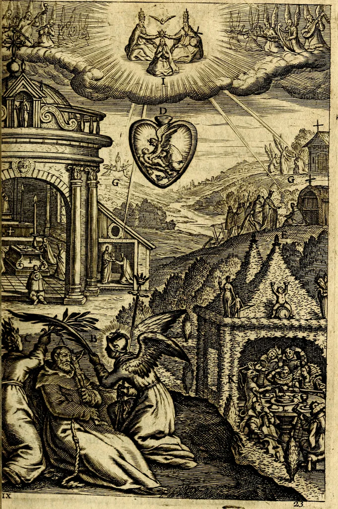 An illustration from Antoni Sucquet ... Via vitae aeternae, 1630, leaf 672
