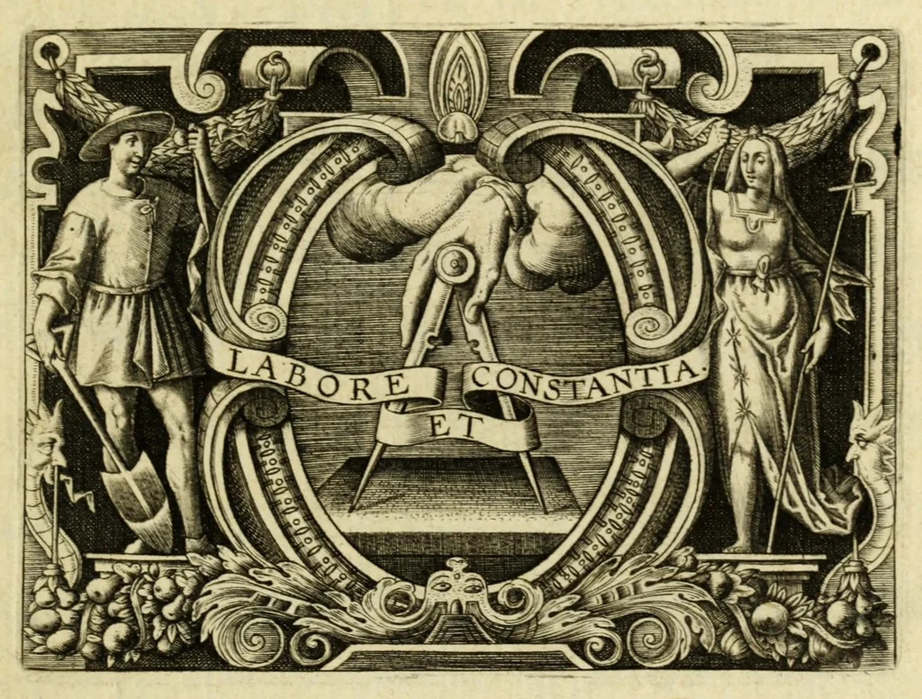 An illustration from Antverpia, 1610, leaf 185