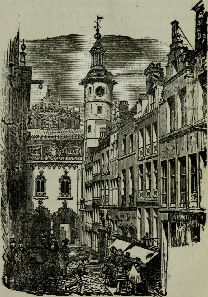 An illustration from Anvers (guide) : histoire, institutions, description des monuments et oeuvres-d'art, 1874, leaf 144