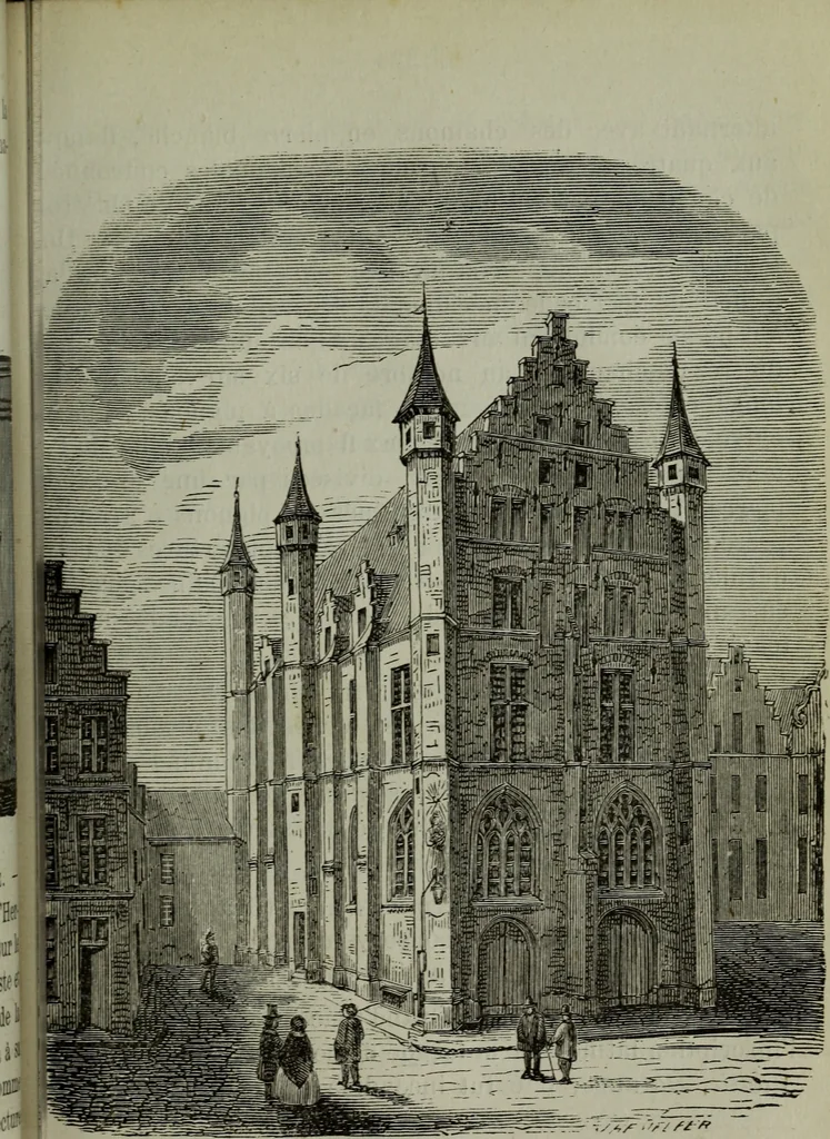 An illustration from Anvers (guide) : histoire, institutions, description des monuments et oeuvres-d'art, 1874, leaf 154