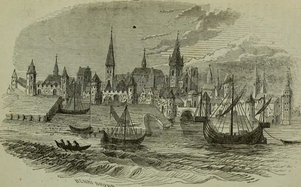 An illustration from Anvers (guide) : histoire, institutions, description des monuments et oeuvres-d'art, 1874, leaf 42