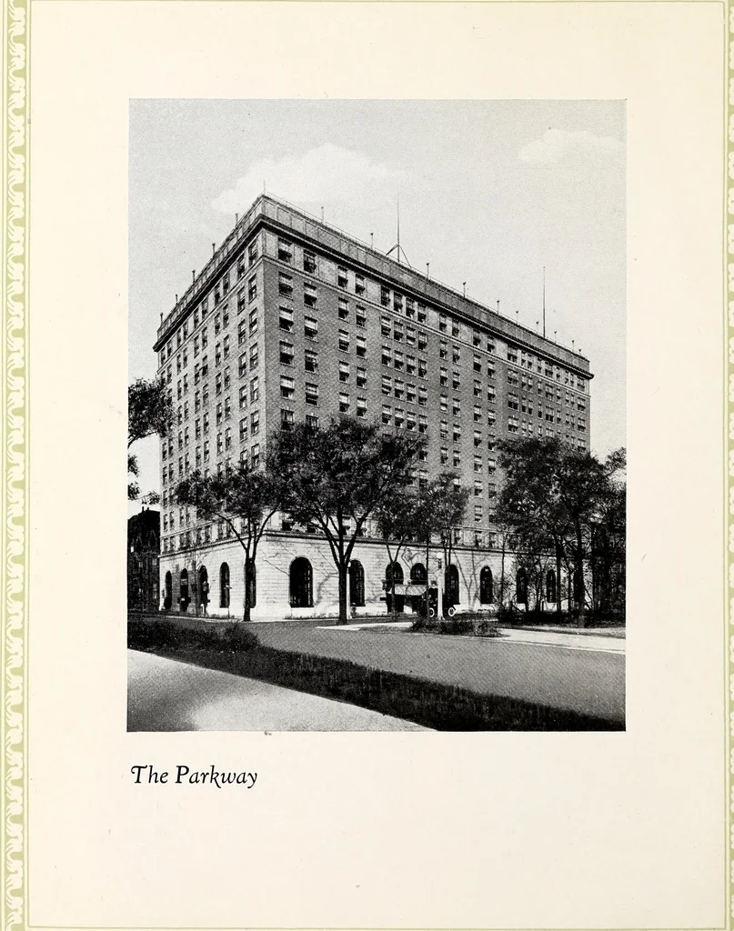 An illustration from Apartment hotels : the Belden, the Webster, the Parkway, 1916, leaf 7