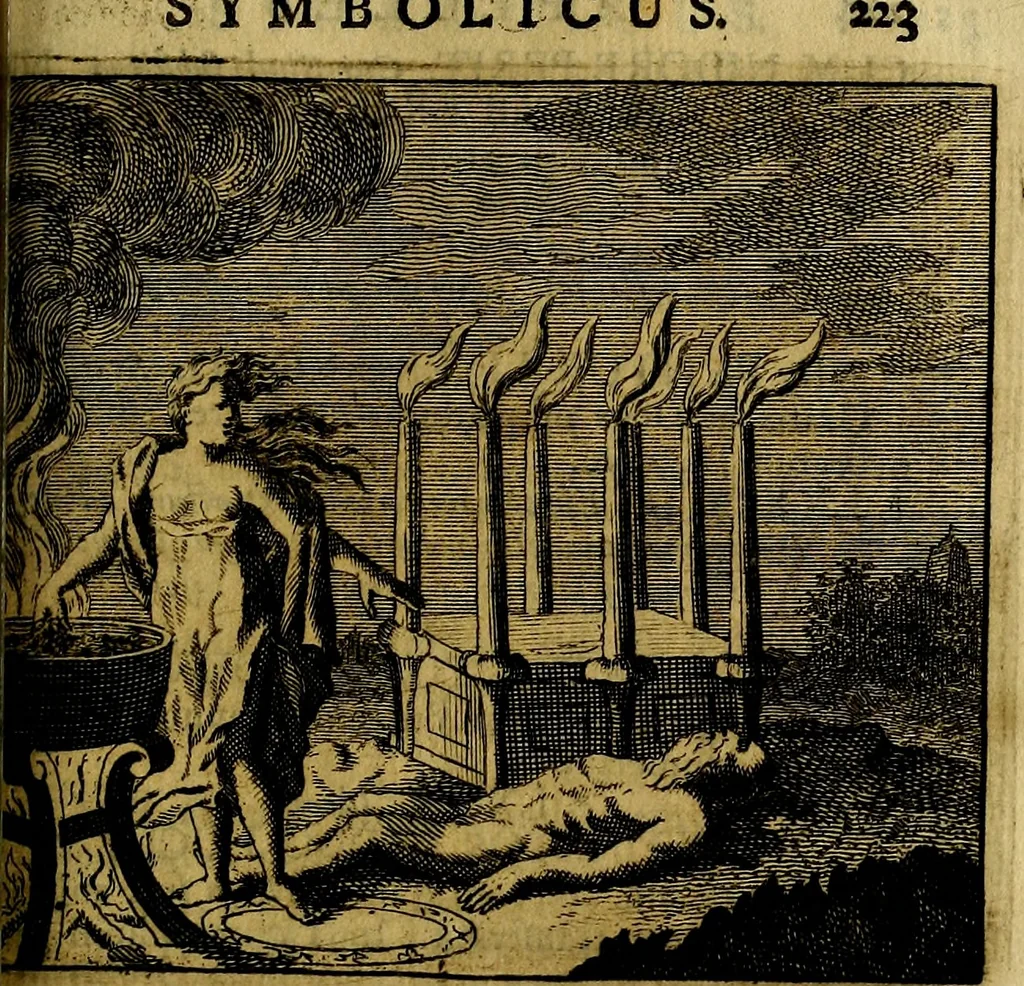 An illustration from Apelles symbolicus, exhibens seriem amplissimam symbolorum, poetisque, oratoribus ac verbi dei praedicatoribus conceptus subministrans varios, 1699, leaf 250