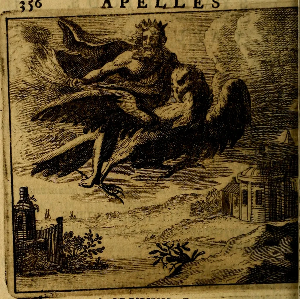 An illustration from Apelles symbolicus, exhibens seriem amplissimam symbolorum, poetisque, oratoribus ac verbi dei praedicatoribus conceptus subministrans varios, 1699, leaf 383