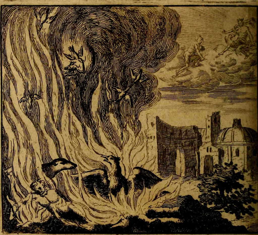 An illustration from Apelles symbolicus, exhibens seriem amplissimam symbolorum, poetisque, oratoribus ac verbi dei praedicatoribus conceptus subministrans varios, 1699, leaf 793