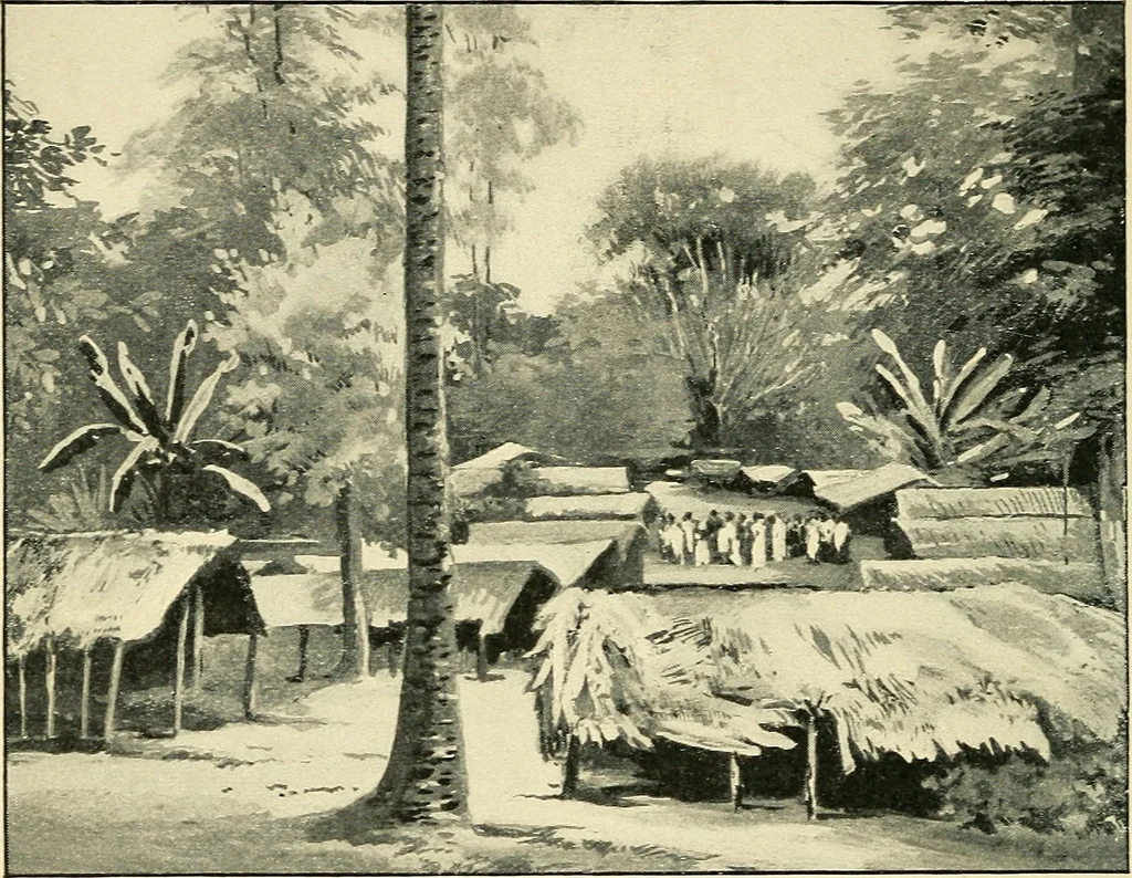 An illustration from Apes and monkeys; their life and language, 1900, leaf 199
